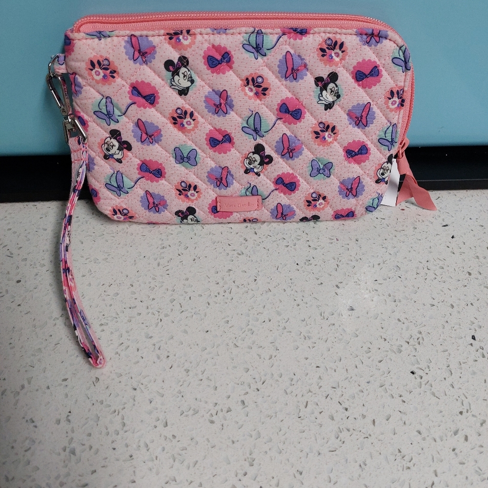Vera Bradley Disney Minnie's Garden Party Wristlet Wallet NWT